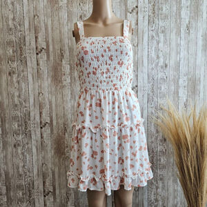 Women's Sienna Sky Dress, White Floral, Size S